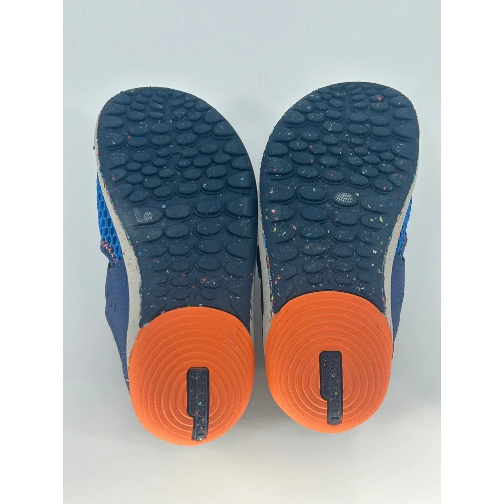 Merrell Kids' Blue Mesh Slip-On Water Shoe - Easy Hook & Loop Closure- Size 8.5W